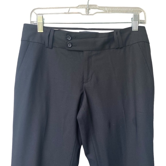 Banana Republic Black Ryan Straight Leg Cuffed Essential Suit Pant Trouser - Picture 4 of 9